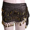 Stage Wear 2022 Women 3 Layers Belly Dance Hip Cinture Dancing Coin Sciarpe In Vendita