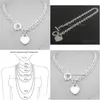 Pendant Necklaces Design Man Women Fashion Necklace Chain S925 Sterling Sier Key Return To Heart Love Brand Charm With Box Drop De259L