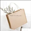 Cadeau Wrap Jute Shoder Sacs Coton Grande Capacité Boutique Fourre-tout Drop Livraison Maison Jardin Fête Fournitures Événement Otkzo