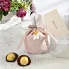 Velvet Easter Bags Cute Bunny Gift Packing Bags Dropshipping Rabbit Chocolate Candy Bags Wedding Birthday Party Decoration P1213