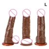 Sex Toy Dildo Realistic Dildo Strapon elastyczny penis z ssącą kubek g stymulatora pochwy tyłek wtyczka anal masturbacja m/l