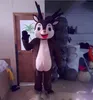 Jakość promocji Red Nose Reindeer Deer Mascot Costume dla dorosłych kreskówek strój otwierający kampanię rodziców biznesu-dziecko