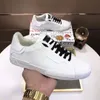 Portofins ممتازة Men Sneakers أحذية منخفضة Nappa Calfskin Trainers Crown Embroidery White Black Sports Comfort Walking EU38-45