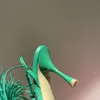 New Explosion Sand￡lia feminina Sand￡lias Shuttlecock Sand￡lias de penas de salto alto Avestruz de salto alto Sapato de designer de luxo com caixa genu￭na de couro com caixa com caixa