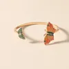Bracelet 2022 cristal papillon Bracelet petit insecte réglable manchette ouverte pour les femmes bijoux