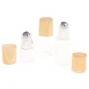 Aufbewahrungsflaschen 1 ml, 2 ml, 3 ml, 5 ml, klare Glasrolle auf Flasche, Probentest, ätherische Ölfläschchen mit Roller, Metall/Glaskugel, nachfüllbar, leer