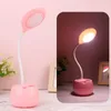 Lampes de table LED lampe de bureau avec le portefeuille du portefeuille pour ordinateur / bureau rechargeable de la greffe flexible de la mise en œil - chevetside