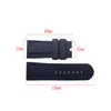 Jawoder Watch Band Man 24 mm czarny czerwony pomarańczowy niebieski szary zielony żółty silikonowy pasek zegarkowy gumowy gumowy nurka bez klamry do pan321a