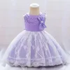 Fille robes violet bébé pour tout-petit des enfants concours d'anniversaire fête princesse dentelle costume enfants demoiselle d'honneur
