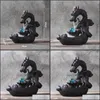 Sachet Bags Backflow Incense Burner Dragon Smoke Ceramic Censer Smell Use In The Home Office Teahouse Decoration Drop Delivery Garde Otu3Q