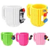 Mugs 12Oz Nontoxic Abs Plastic Diy Assembly Building Blocks Toy Brick Mug Office Gift Coffee Inventory Wholesale Drop Deliv Homefavor Dhilp