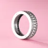 925 Sterling Silver Forever Band Ring med Clear CZ Fit Pandora smycken Engagemang Bröllopälskare Fashion Ring for Women