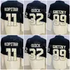 Män tom Ice Hockey 32 Jonathan Quick Jerseys Reverse Retro 22 Kevin Fiala 99 Wayne Gretzky 8 Drew Doughty 11 Anze Kopitar Team Black White Purple All Stitched Sport