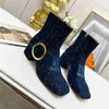 Модные сапоги сапоги GGITY High Hel Heel Boots Boots Шерстяная кожаная зима теплый снежный снег антискридные женщины повседневные носки Обувь 04-04