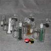 Honingraat glas ascatcher waterpoelige bong 14 mm gewricht grootte glazen waterpijp percolator mini -olie rigkwarts banger