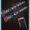 Светодиодные модули режимы 1 метр USB Bluetooth RGB Программируемый гибкий 16x192 пиксельный режим Дисплей Matrix Плата знака Android ios Applicatio dhjcw