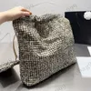 F W Tweed Coins 22 Einkaufstaschen Designer Wollstepp-Metallbeschläge Lederperlen Kette Schulter-Crossbody mit Mini-Geldbörsen P288U