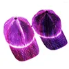 Kogelcaps flitsende led glasvezel lumineuze honkbal xmas Halloween waterdichte hoed Holiday Performance hoeden voor vrouwelijke mannen