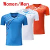 Nieuwe badminton tennisslijtage korte mouwen T-shirt Ademend sportshirt Men vrouwen casual zomer sportkleding 2798