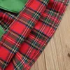 Robes de fille Toddler Infant Baby Tutu Dress manches longues Bow Plaid Party pour les tenues de Noël D84