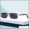 Solglas￶gon Guay Mens Designer S Sun Glasses Designers Luxury Plank Rec Rimless Cjeweler Dannyglasses Woman Gafas de Sol Drop Deliver DH0R4
