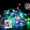Strings 2022 USB LED String RGB Light for Christmas Bluetooth App IR Pewne sterowanie DC5V Power Party Wedding Decor Lights