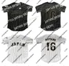 Camisas de beisebol New Custom Japan Samurai 16 Shohei Ohtani Movie Baseball Jersey Costura dupla com qualquer nome e número Top listrado preto e branco listrado