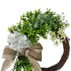 Dekorativa blommor 1 datorer Flower Pot Wall Hanging Wicker Rattan Basket Plant Planting Lagring Tvätt Cesta Mimbre Home