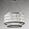 Lustres Salon Moderne K9 Lustre En Cristal De Luxe Villa Designer Lampe Transparent