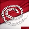 Kettingen 12 mm ketting ketting voor mannen sier 925 20 22 24 26 inch choker mannelijke sieraden brede kraag koppel mascino drop levering nek dhtlr