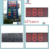 Modules Led 8889/10 Accès Avant Couleur Rouge 12 Pouces Extérieur Haute Luminosité Étanche 7 Segment Numéro Numérique Gaz/Pétrole Prix Signe Bo Dhmvb