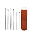 Oor Plukken Lepel Tweekoppige Spiraal Cleaner Handgereedschap Oor Tool 6 Delige Set Rvs Feestartikelen DE928