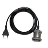 H￤ngslampor Europa Plug Power Cords tygkabel med switch e27 vintage metalllamph￥llare f￶r DIY h￤ngande lampor