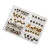 Promotion Nouveau 60pcs Montre Couronne pour Cuivre 5 3mm 6 0mm 7 0mm Argent Or Réparation Accessoires Assortiment Parts265w