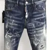 2023 nuovi jeans firmati Jeans moda Arrivi D2 Jeans da uomo Fori in denim di lusso Pantaloni da motociclista Abbigliamento da uomo