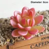 Decorative Flowers 1 Pc DIY Accessories Fashion Red Series Succulents Plant Flower Wall Potted Mini Artificial Simulation Heads