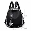 Sacs de rangement étanche en Nylon femmes sac à dos fermeture éclair école pour adolescents filles petit pendentif femme multifonction sac à dos