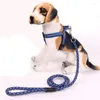Dog Collars Leash Anti-bite And Explosion-proof Punch Pet Traction Belt Chest Strap Reflective
