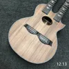 لفيبست غيتار كهربائي مخصص الصلبة Koa Wood Top PS14DK Style Ritchie Sambora Model 6/12 Strings Double Neck Guitar Dreadnought OOO