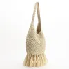 Evening Bags Fashionable Fringe Straw Rattan Braid Handbags Ladies Designer Luxury Handmade Paper Shoulder Crossbody Summer Beach