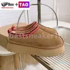 Australijskie buty śnieżne Tazz Tasman Shearling pantofle damskie Australia botki zimowe ciepłe buty czarne kasztanowe buty męskie damskie