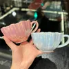 Kahve Çayı Setleri Basit Tasarım Petal Cup Offi