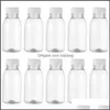 Bouteilles d'eau 10pcs 350ml 200ml transparent en plastique stockage de lait boisson potable bouteille de jus clair pour la livraison en plein air à la maison Otdqf