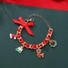 Link armbanden luoluobaby bedel armband kerst hert vorm voor vrouwen meisje Koreaans zoete schattige sieraden kerstcadeau