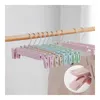 Cintres Porte-Vêtements Extensible Clips Pantalon Sous-Vêtements Chaussettes Sèche-Jupe Enfants Économiser De L'espace De Garde-Robe Organisateur De Blanchisserie Balcon De Rangement