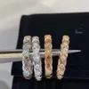 Designer de luxo Ring Diamond Set Rings Diamond Combine
