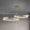 Hängslampor konst akrylfjäril led lätt kreativ guldmetall vardagsrum el sovrum café bar dekor hängande armatur