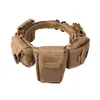 Supporto per la vita YAKEDA Outdoor Multifunzionale Molle Cintura tattica regolabile staccabile in nylon a cinque pezzi dotata di borsa per accessori