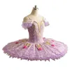 Stage Wear Design Performance Competition Pink Professional Ballet Tutu Girls