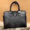 Briefcases Business Men's Fashion Leisure Briefcase Genuine Leather Office Single Shoulder Handbags Luxury Casual Crossbody Messenger